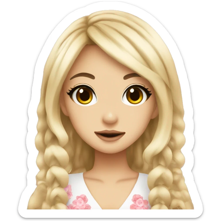 hime gyaru girl sticker