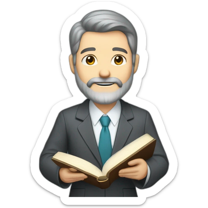 husband caucasian age 55 dark gray hair trimmed beard wearing business suit holding bible, wife asian age 55 dark hair nurse uniform, no children sticker