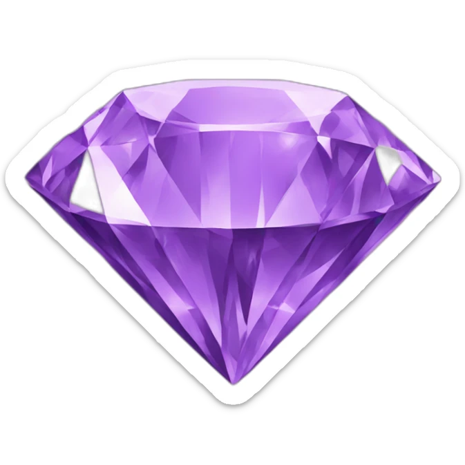 purple diamond sticker