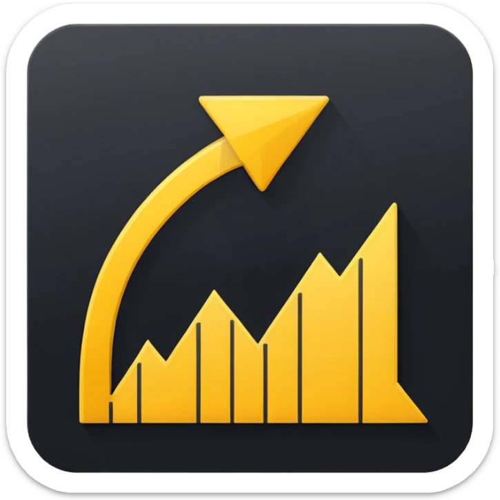 Prompt 11: "You can’t control the economy…"
Graphic: 📉 Downward chart icon (white line, yellow arrow).
Animation: Line graph drops sharply.
Background: Transparent.
 sticker