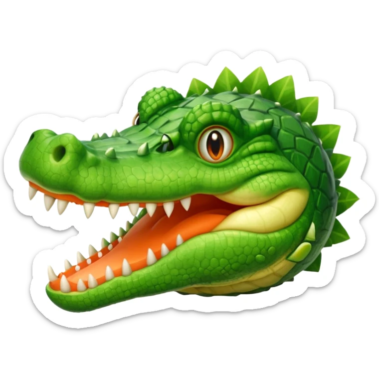Melon con cabeza de crocodilo sticker