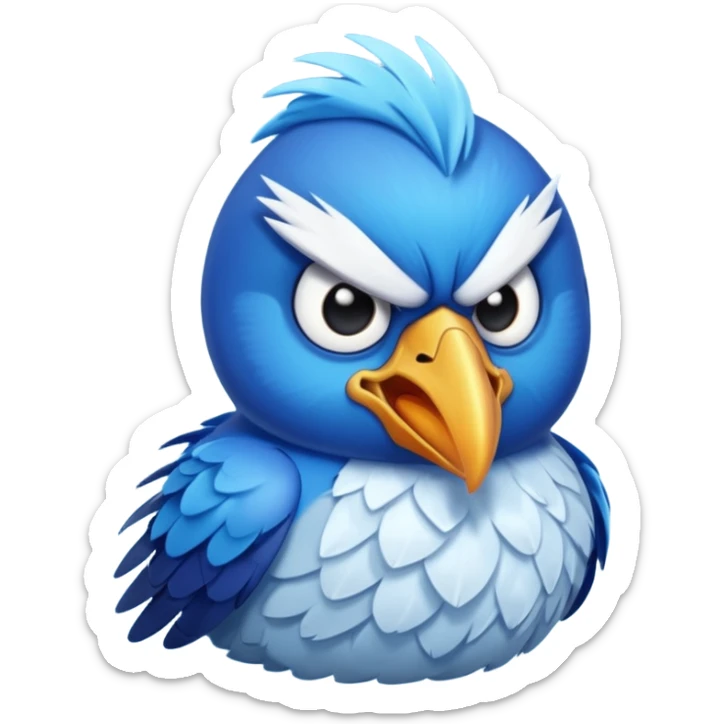I want an emoji of ice bird and which is one of the character in angry birds story sticker