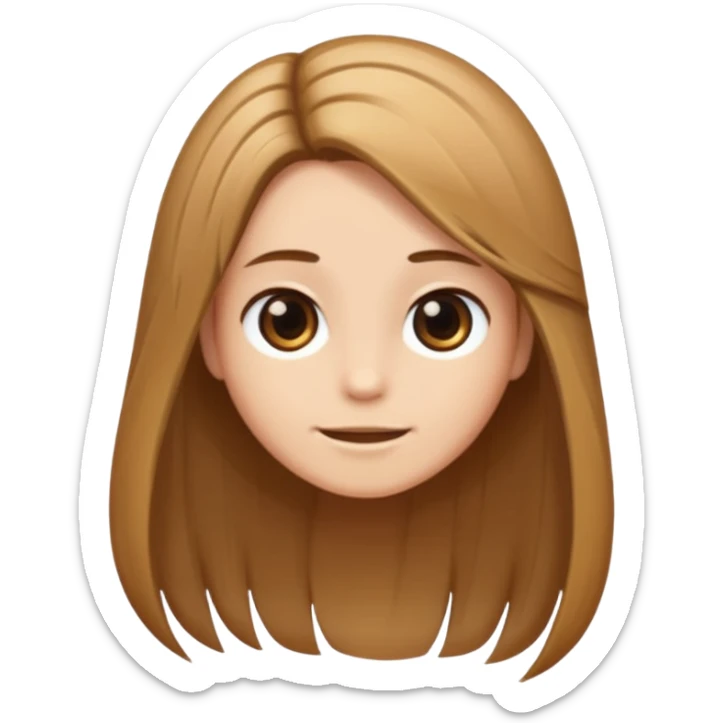 emoji is only of one hair strand which is divided into the different layers of the hair cuticle sticker