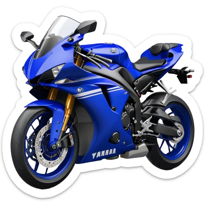 Yamaha YZF (Sportbike) - Yamaha YZF-R1 (Model Year: 2022) (Iconic colour: Blue) sticker
