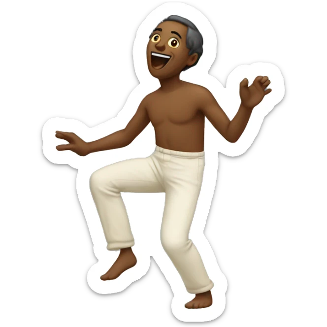 Human dancing to the music of Alfons - Ganjaman sticker