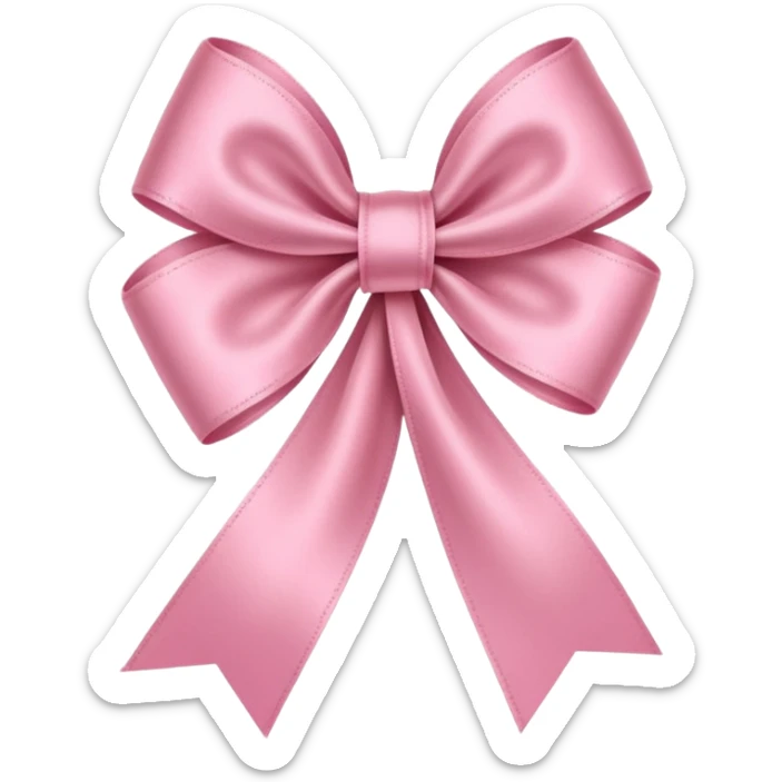 İt should give clean girl vibe it should be an emoji like an ribbon pink sticker