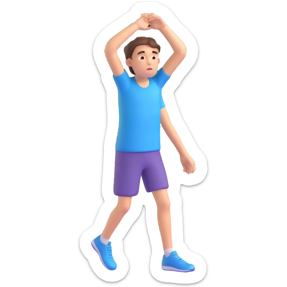 sweaty boy man sticker