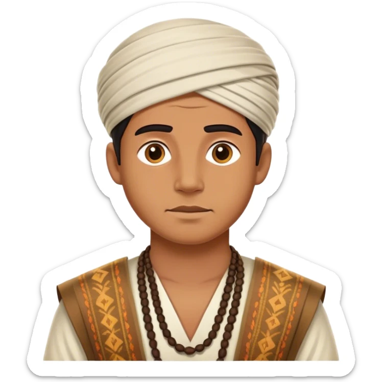 Cinematic Realistic Ho Chi Minh Portrait Emoji, depicted as a determined revolutionary leader in traditional attire with a humble expression, rendered with lifelike textures and soft natural lighting that captures his enduring legacy. sticker