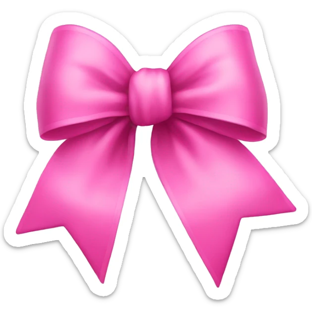 pink bow sticker
