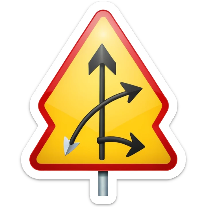 road sign-arrow sticker