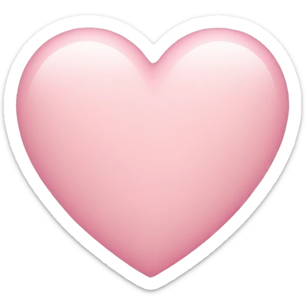 Light pink heart sticker