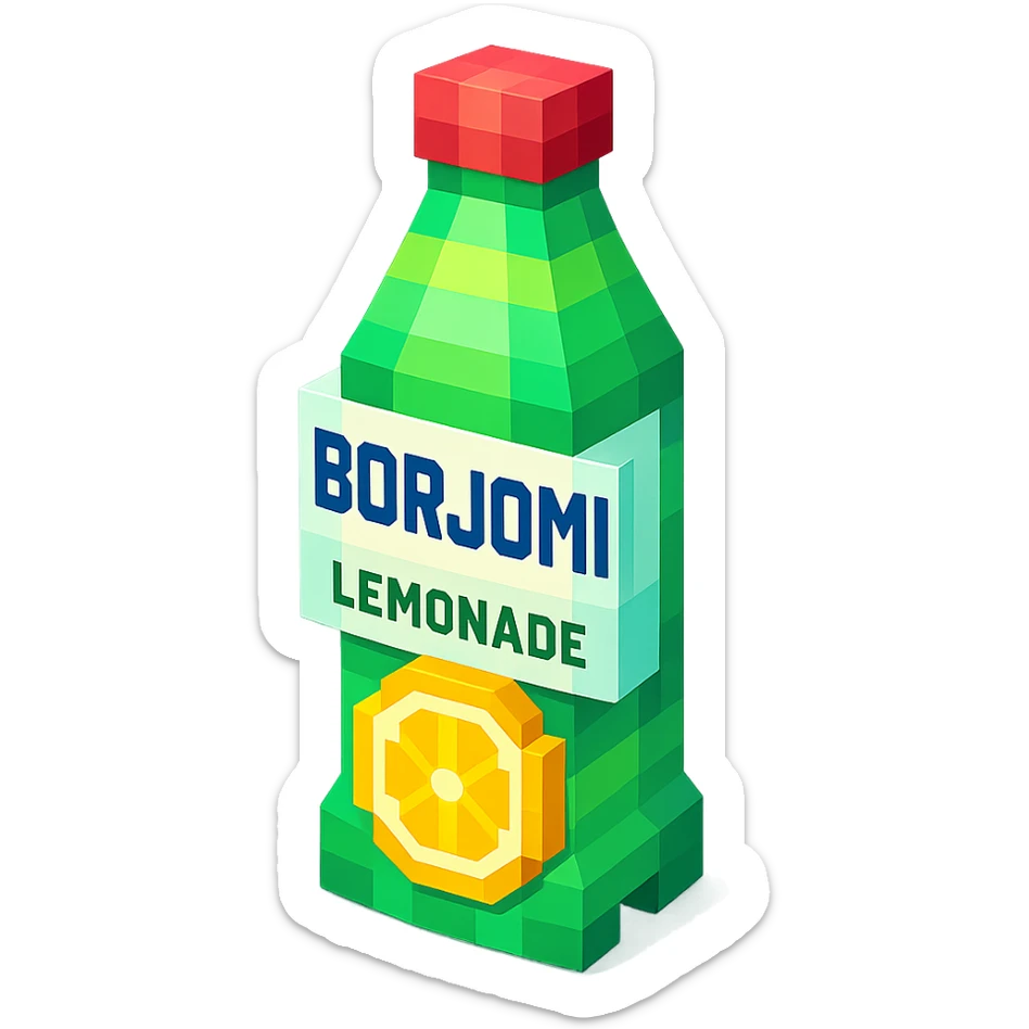 Borjomi lemonade sticker