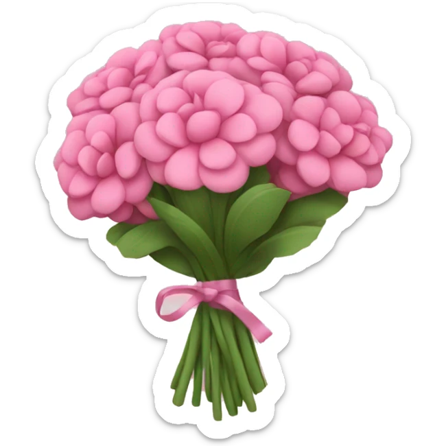 pink bouquet sticker