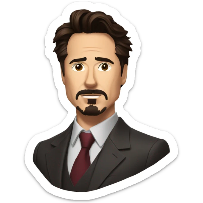 Tony stark sticker