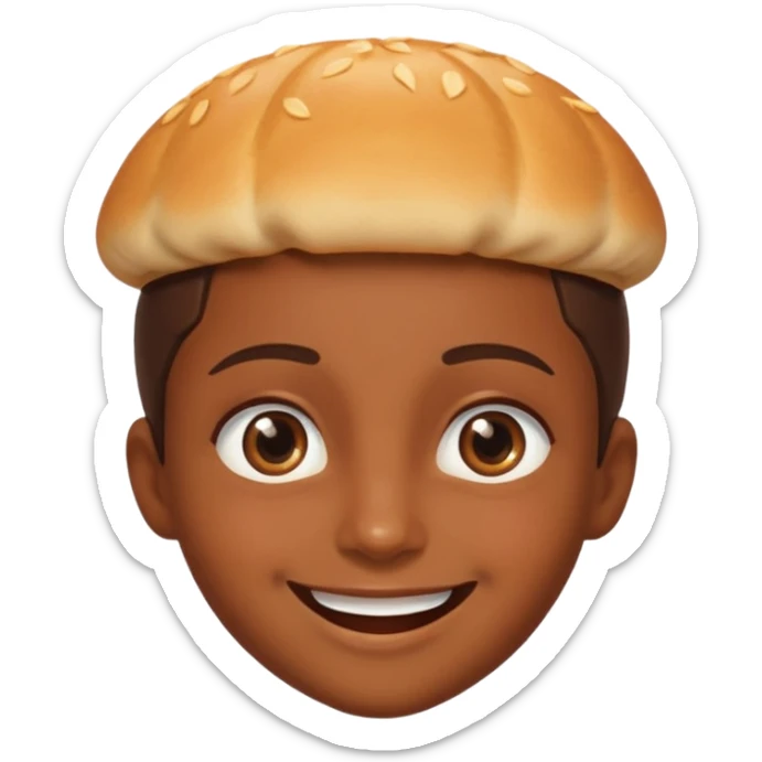 Carita que refleje emoción por algo delicioso sticker