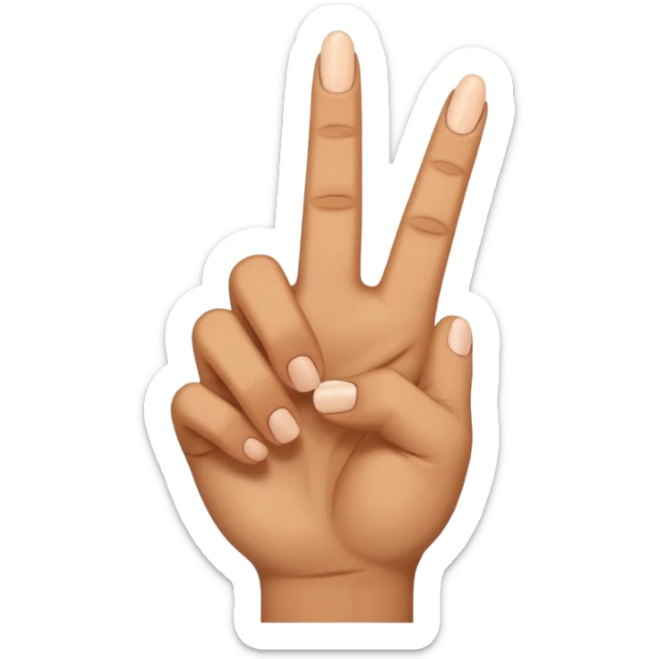 i want to create simple enoji for whatsapp the amojy of hand with the middle finger down sticker