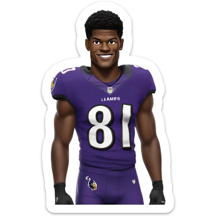 lamar jackson sticker