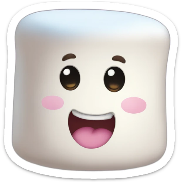 marshmallow sticker