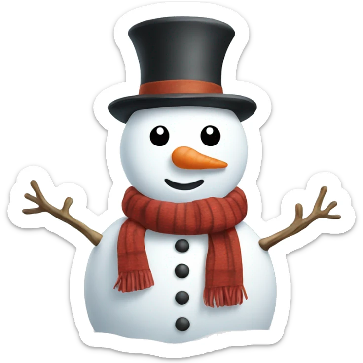 snowman sticker