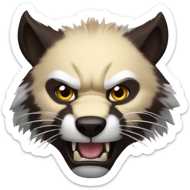 feral wolverine sticker