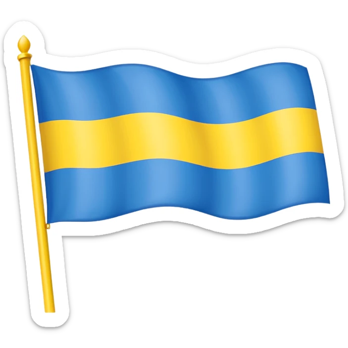 Uma bandeira de país tipo da Ucrânia mais em vez do azul coloca preto sticker