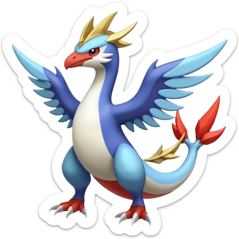 Latios-Inteleon-Lunala-Blaziken-Cresselia-Pokémon-Fakémon-fusion (full body) sticker