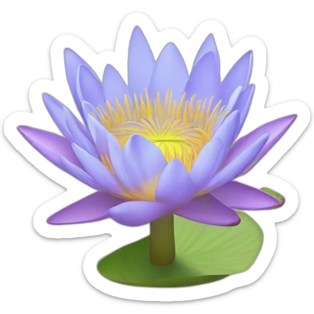 Water lily sticker