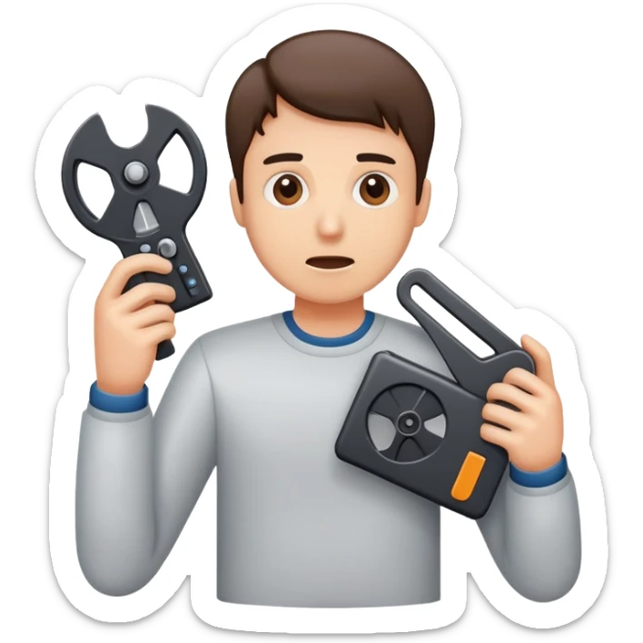 Video cutter with stres sticker