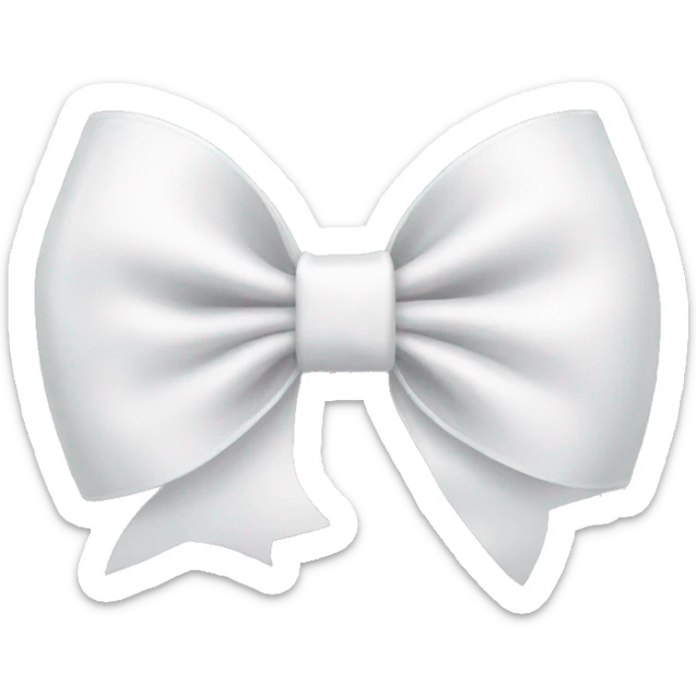 white bow sticker