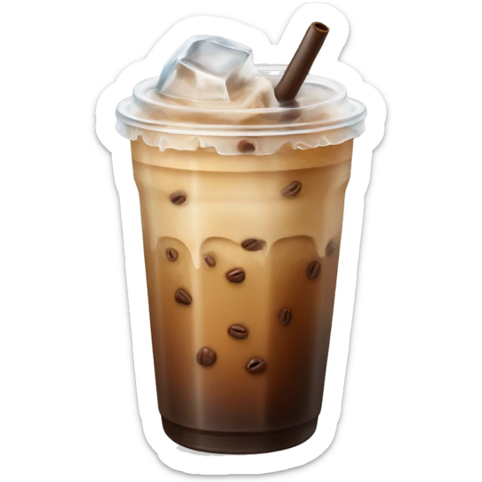 Iced coffee sticker