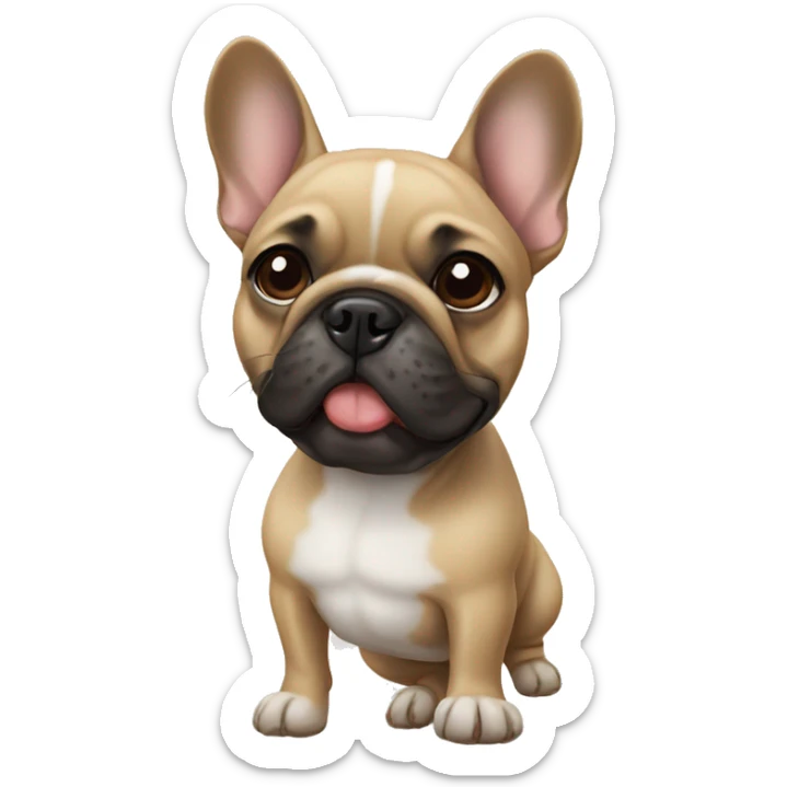 French bulldog sticker