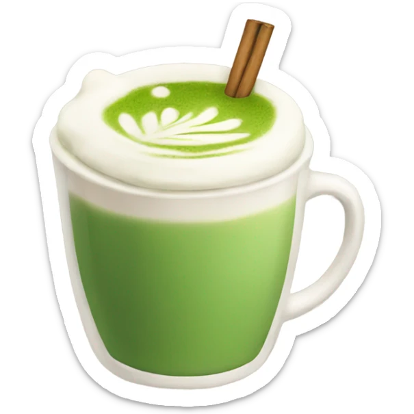 Matcha latte  sticker