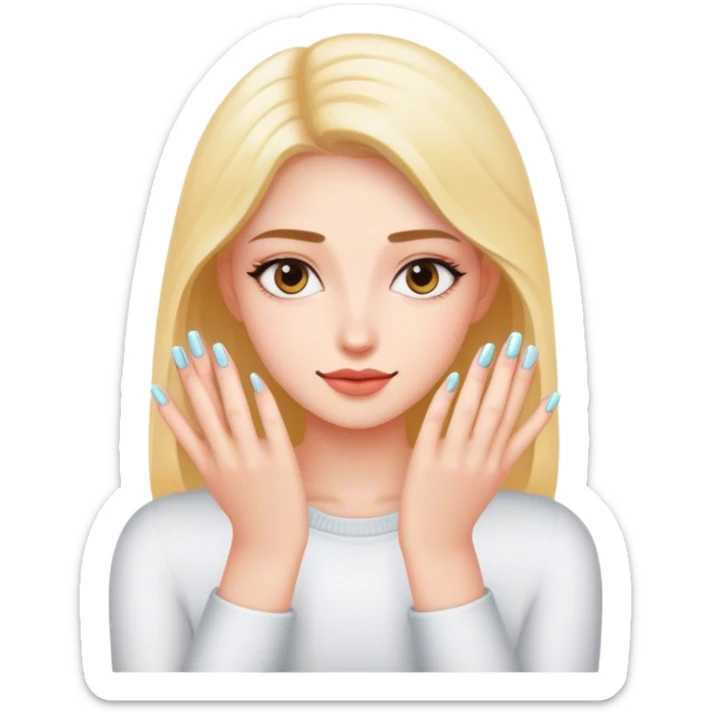 fresh nails  sticker