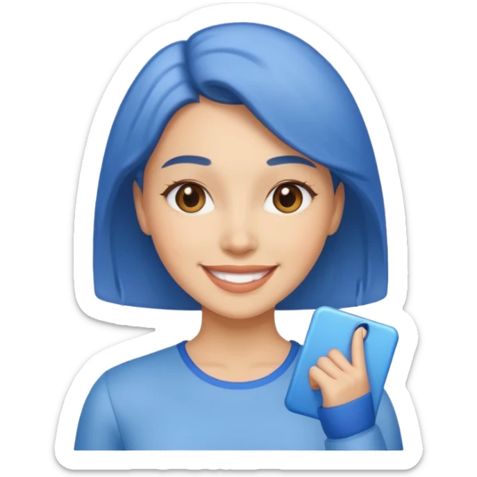 Mavi tik tiktok kadını silMavi tik tiktok kadını silMavi tik tiktok kadını sil sticker