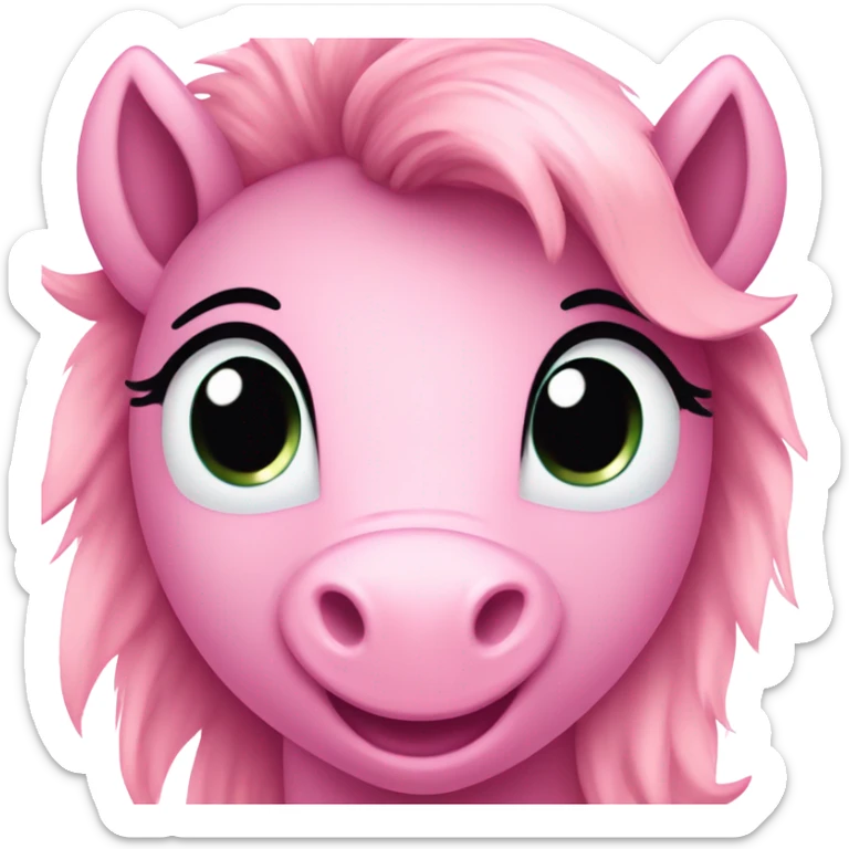 Pink pony sticker
