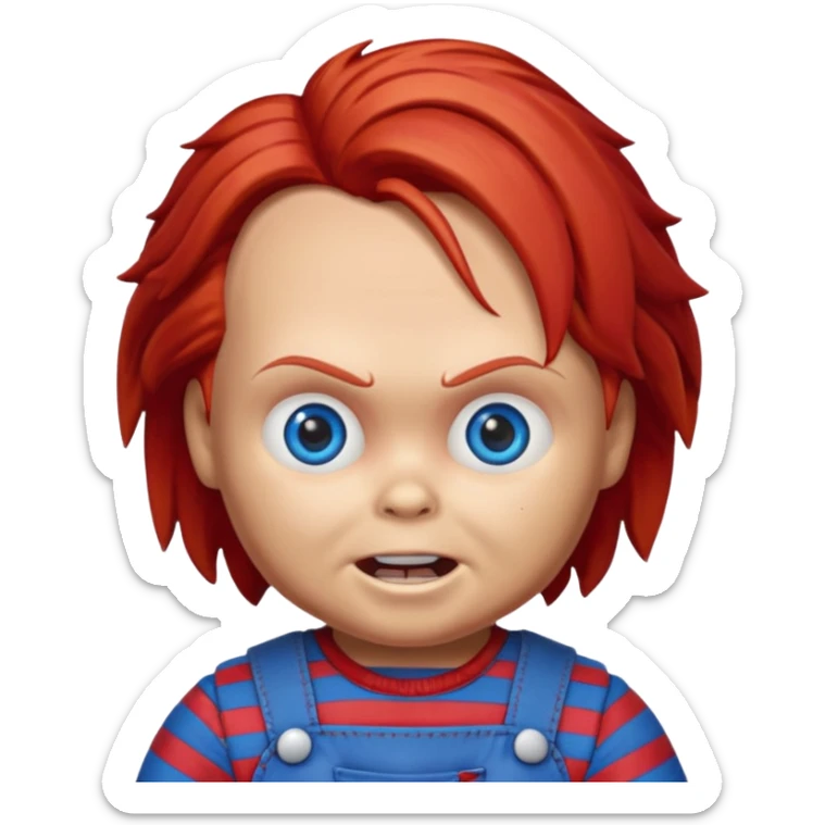 Un emojin de chuky sticker