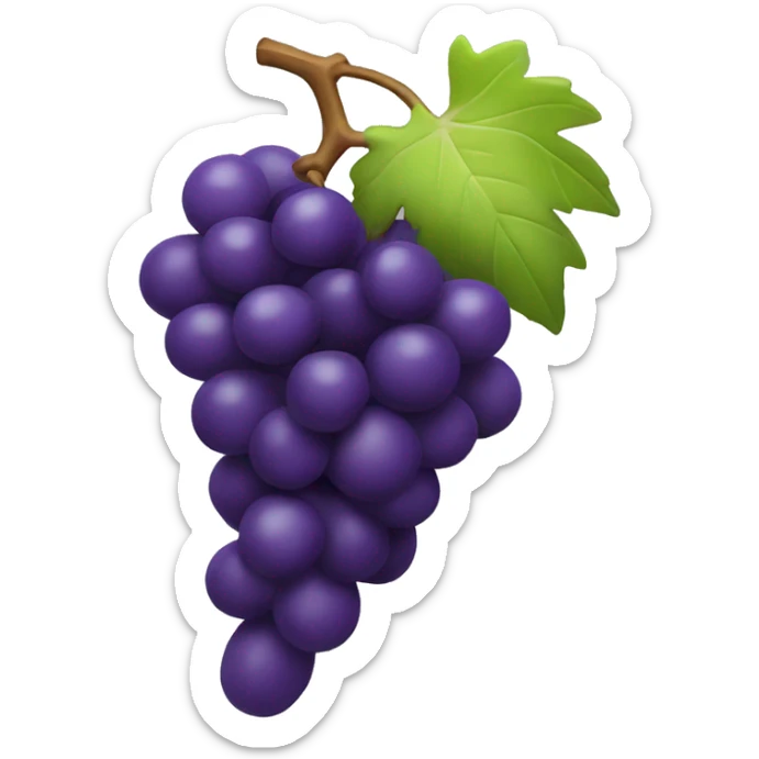 3D Grapes emoji  sticker