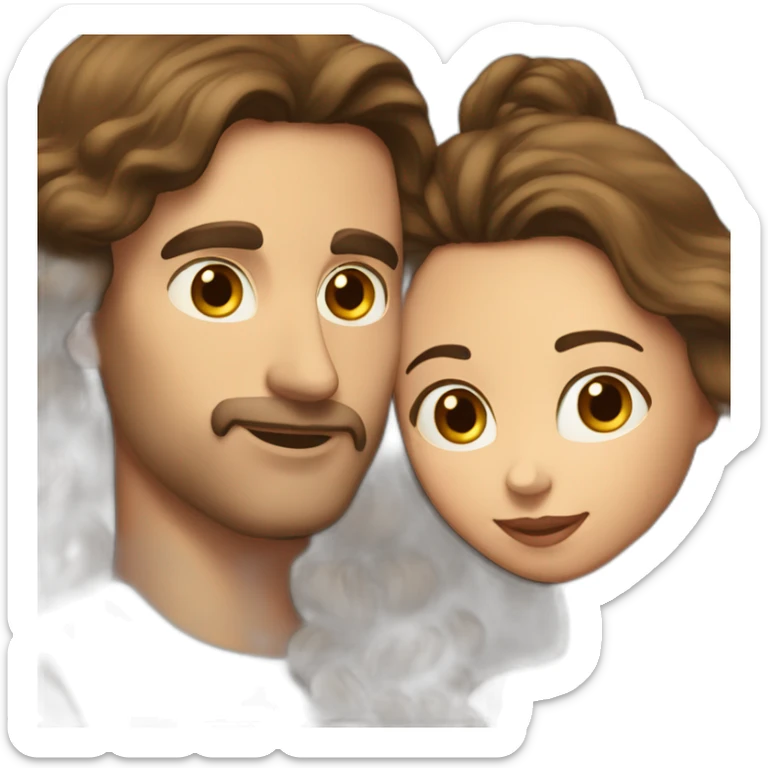 a-man-with-short-length-dark-hair-kissing-a-woman-with-long-brown-hair sticker