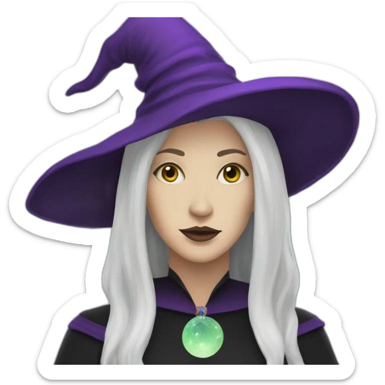 tarot witch sticker