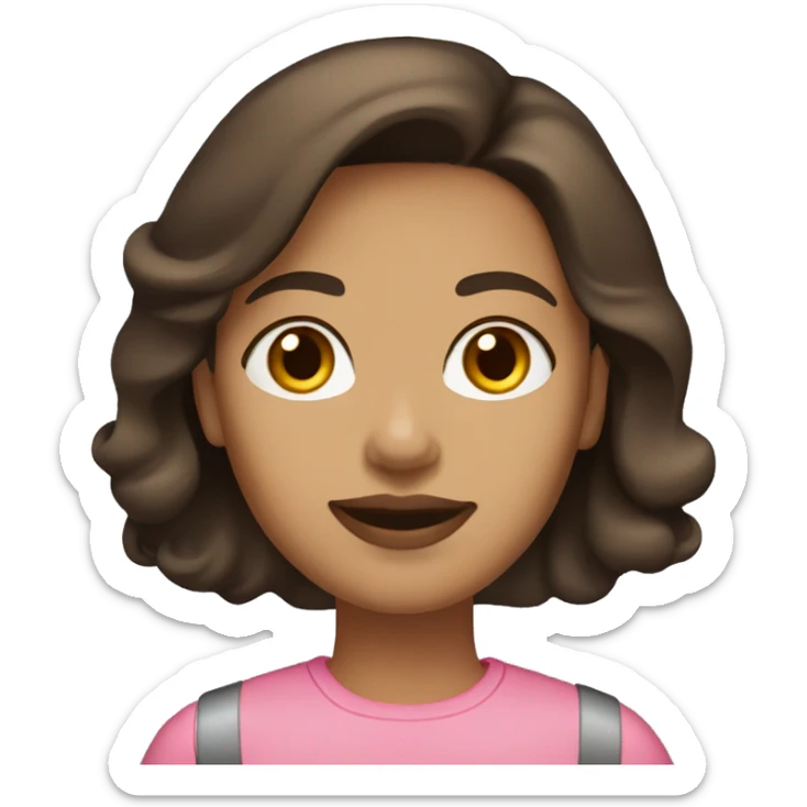 Light-brown-skin-light-pink-lips-dark-brown-hair-Woman-Civil-Engineer sticker