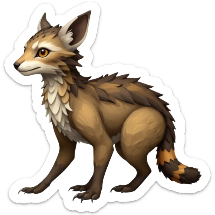 Modern Realistic Rare Fantasy Vernid-Trico-species by LiLaiRa full body sticker