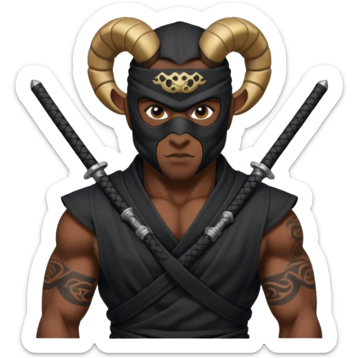 🥷🏾 usando este emoji crea otros que tengan los simbolos del zodiaco sticker
