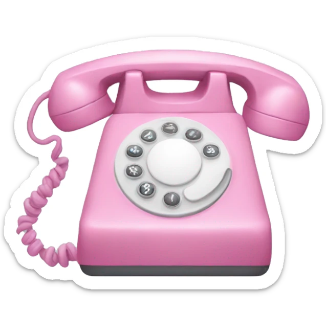 Pink phone sticker