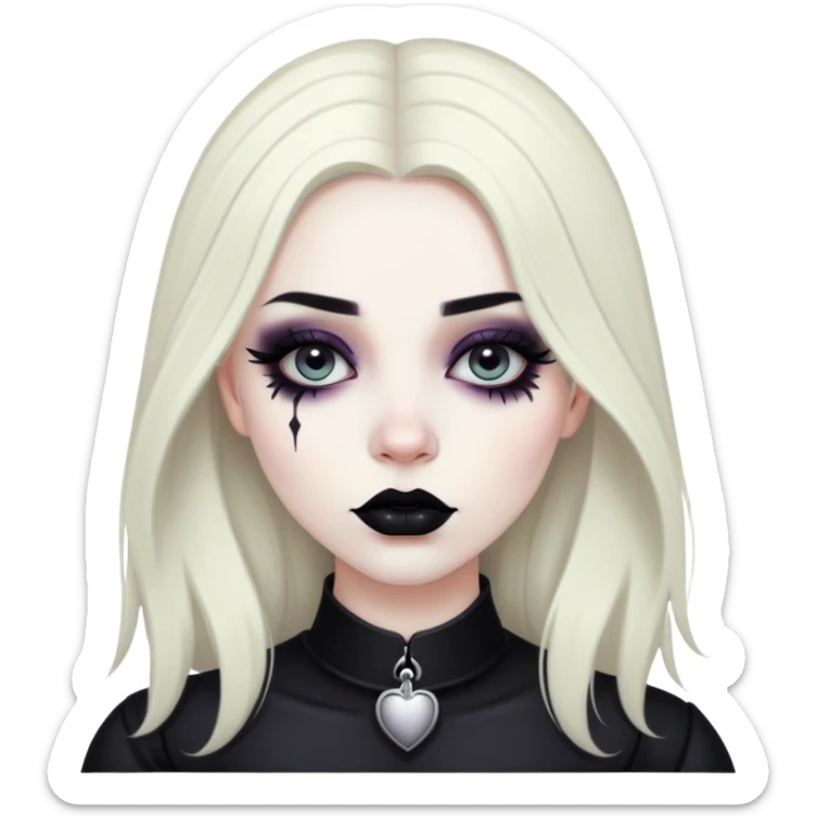 goth girl sticker