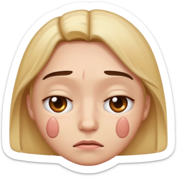 sad emoji with bruise under eye
no i would like skmilar to smiling face holding up tearsnot tears just bruise sticker