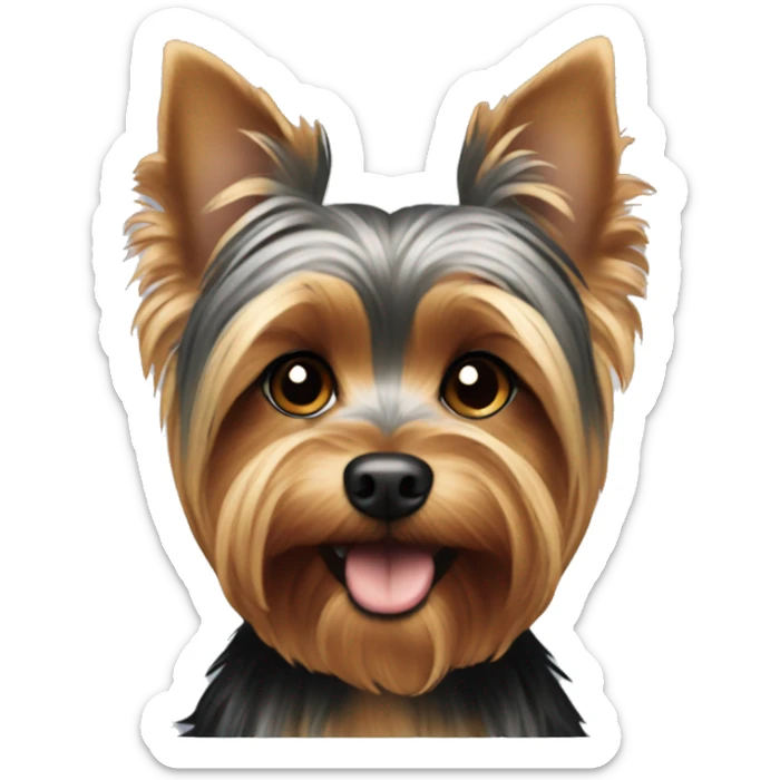 Yorkie dog sticker