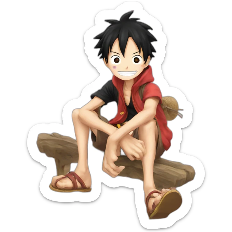 Luffy love sticker