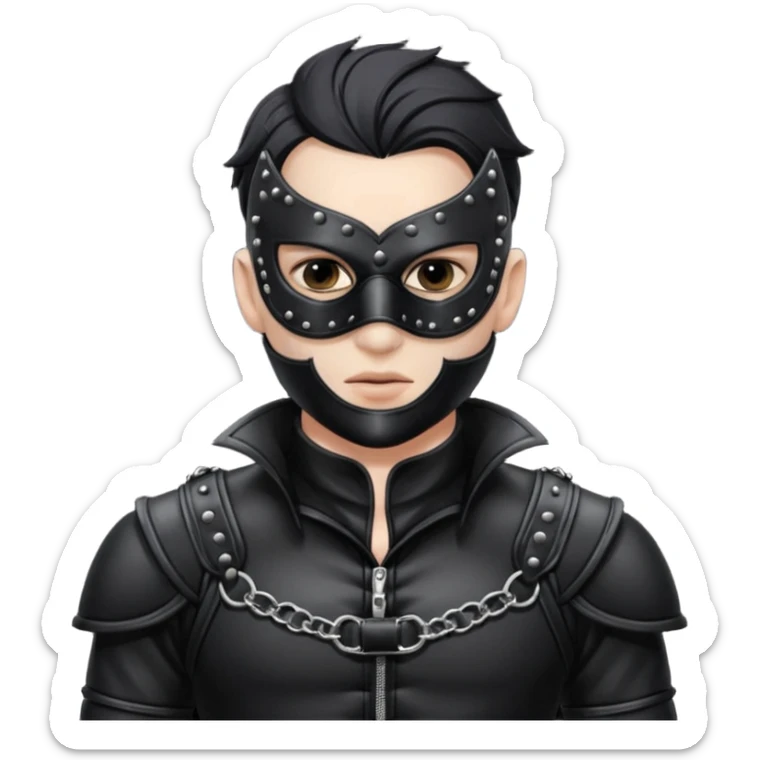 Male BDSM clothing, only the clothing is retained, excluding the head and body. sticker