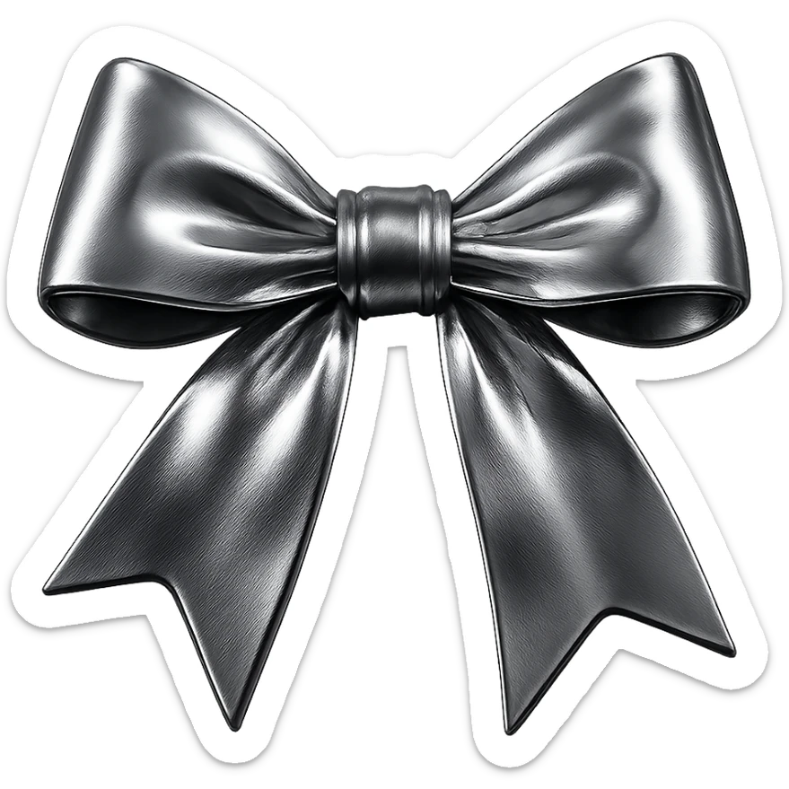gothic bow sticker