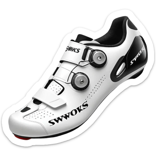 Wight color road cycling shoes looks like s-works torch, without any logo sticker
